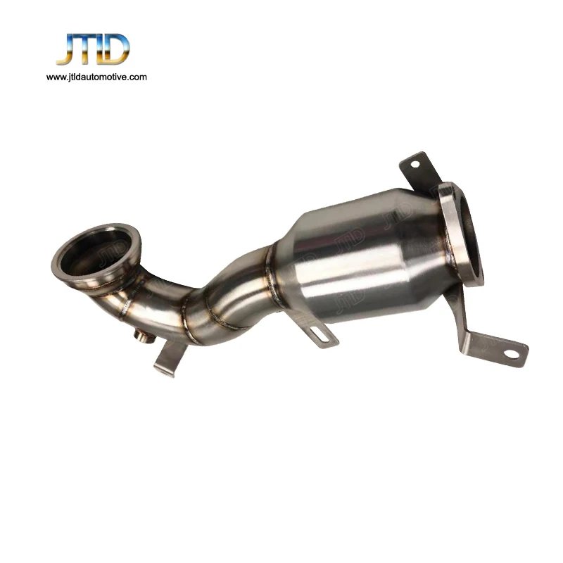 Downpipe สำหรับ Fiat 500 1.4L SS304ระบบระบายไอเสียไร้อากาศระบบเสียงที่ใช้งาน