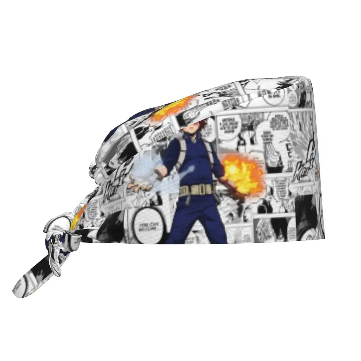 My H-Hero Academia Arbeitsmütze für Männer und Frauen, Manga Katsuki Bakugo Midoriya Izuku OP-Haube, Pflegekappe, Arztkappe, Chirurgenmütze