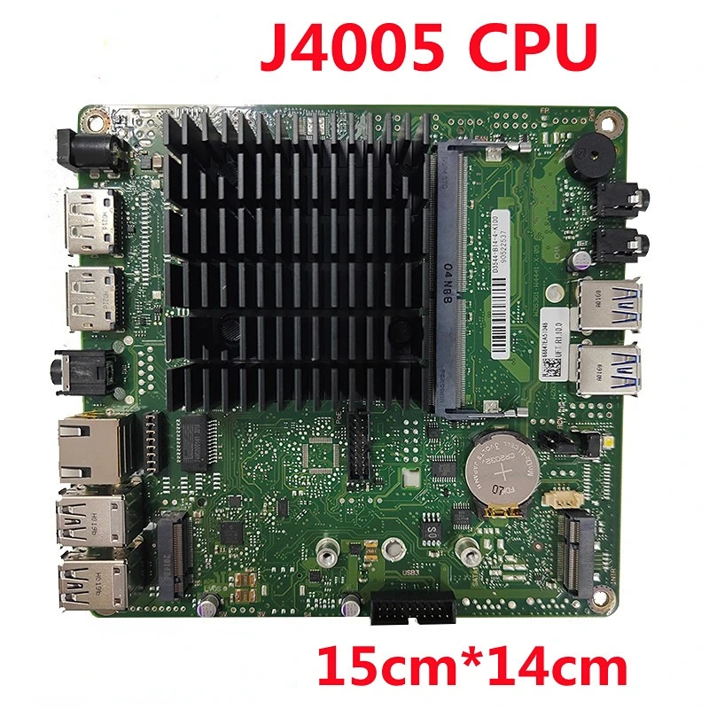 Mini Placa-mãe Fanless Host, Computador Quad-core, Tudo-em-um, Intel Pentium J5005, Celeron J4105, Home Office, Novo