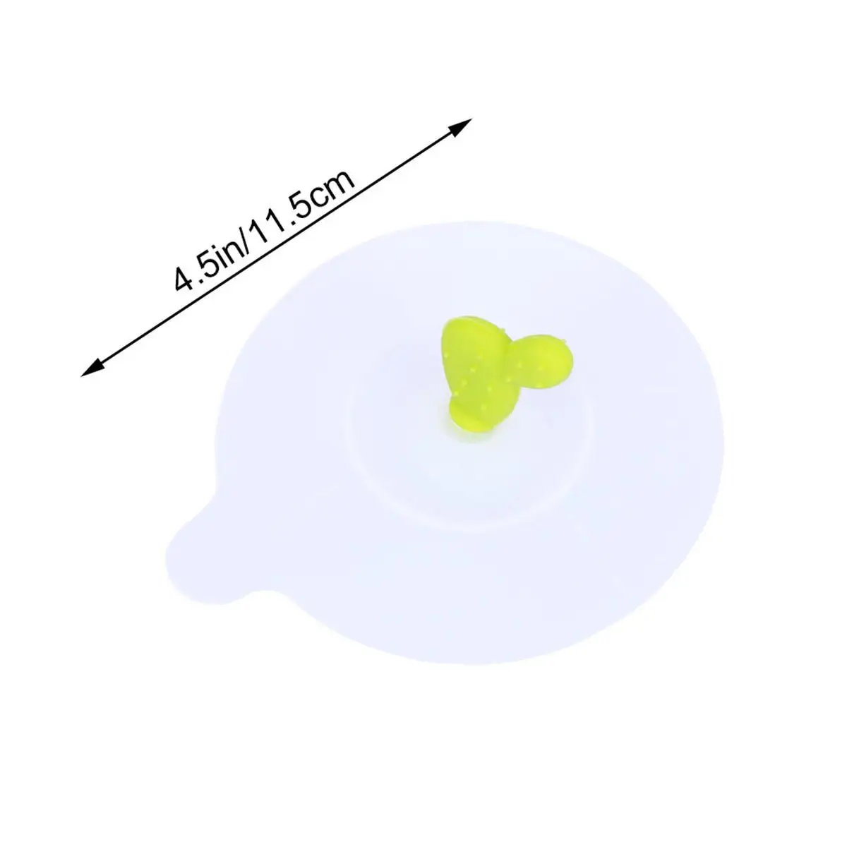 

Creative Food Grade Silicone Cup Cover Lid Cactus Drink Cover for Drinks Mugs Glasses Bowls( , Light