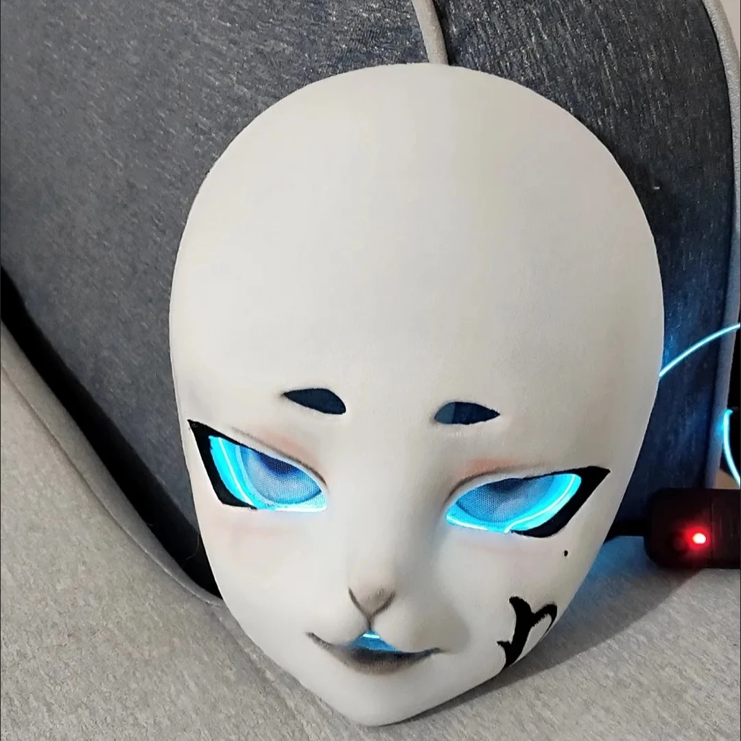 New Product Kigurumi Headbase Mask Resin Material Fursuit Character Human Kig Head OC Teenager Mask Anime Cosplay Handmade DIY