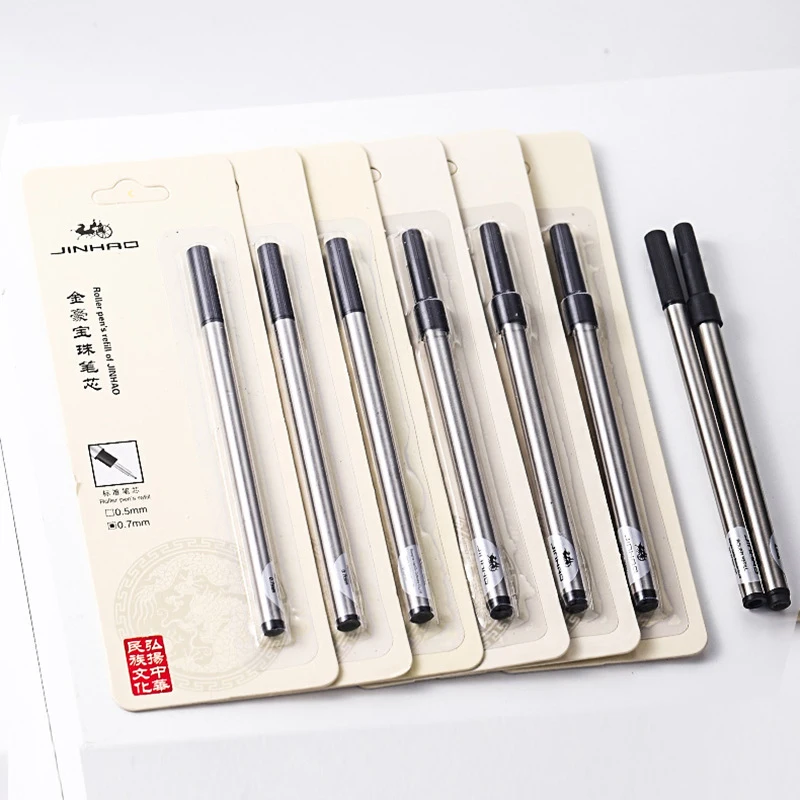 Lots Of 5 Pcs Jinhao Roller Ball Pen 0.7mm Refill High Grade Black Ink & Blue Ink For Choice Wholesale