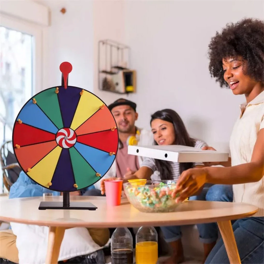 Wall Mounted Tabletop Roulette Spin Creative Customization Fun Portable Stable Wheel With Stand