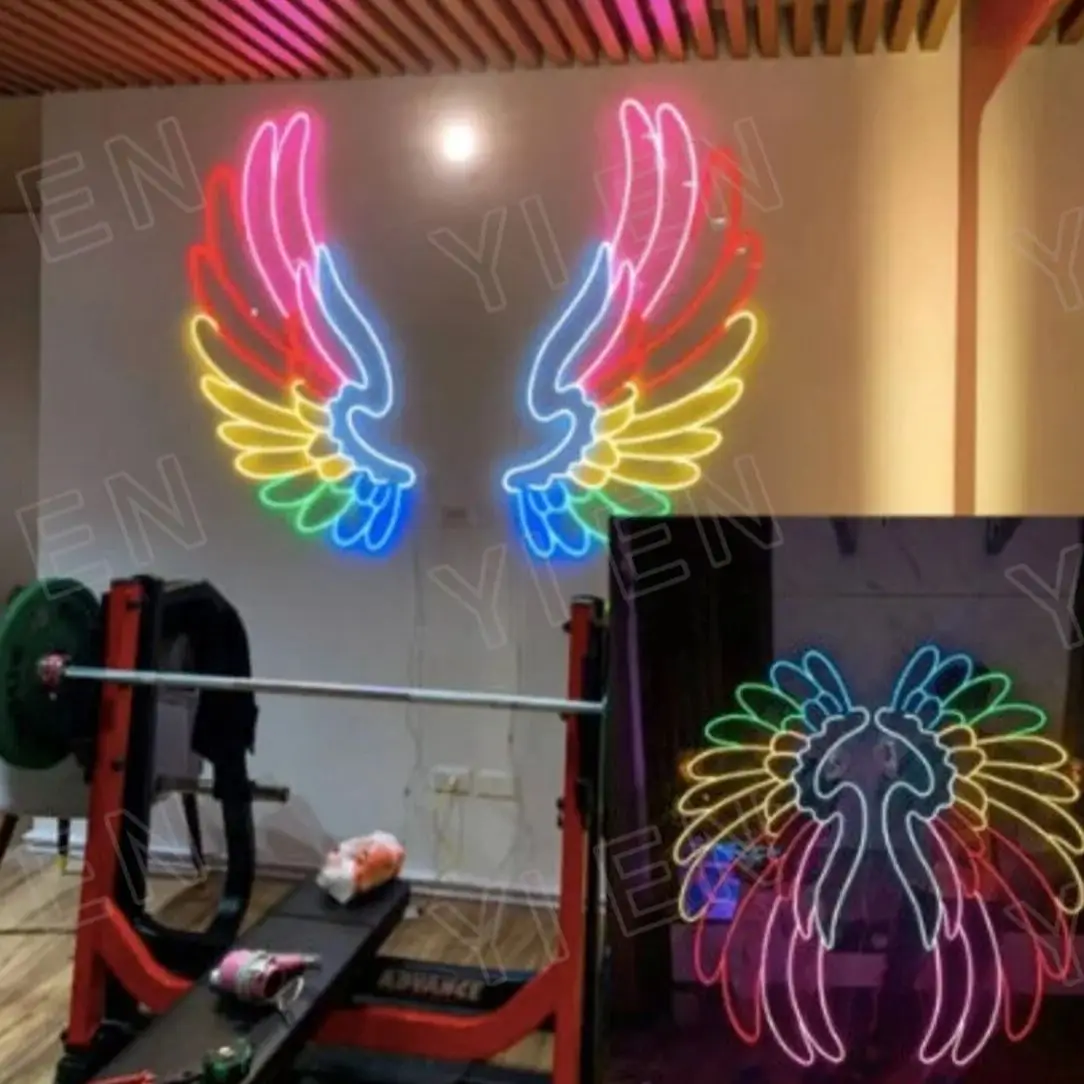 Angel Wings Neon Sign,Custom  Neon Sign, Outdoor Activities Decorative Neon Sign