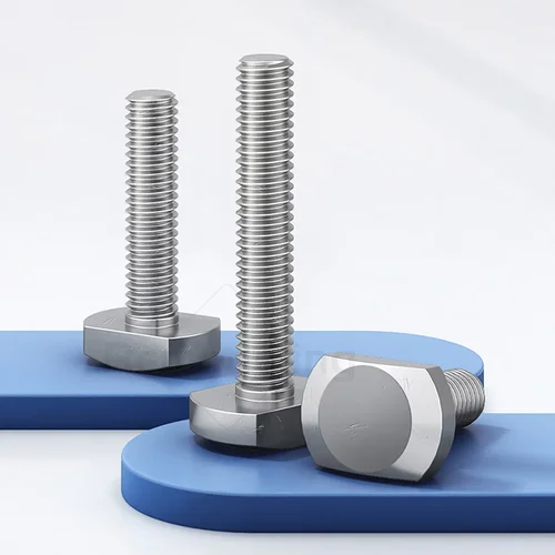 Imagen 2 del producto Pernos M5 M6 M8 M10 M12 para ranura en T GB37 304, perno de cabeza de martillo en forma de T de acero inoxidable, tornillos de máquina rectangulares, perno en T de conducto