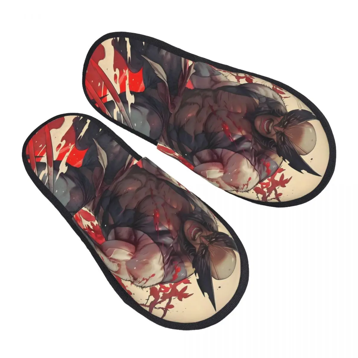 

Изготовленные на заказ тапочки из пены с эффектом памяти Росомаха, женские удобные теплые домашние тапочки со стальными когтями