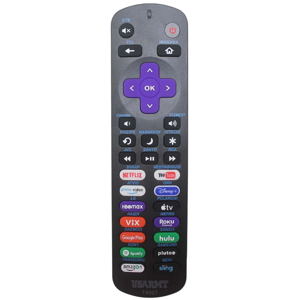 جهاز تحكم عن بعد عالمي T4027 متوافق مع جميع تلفزيونات روكو #1