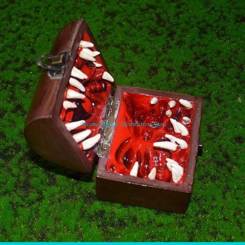 H7BF مخيف هالوين مربع مخيف للمتعة/خدعة تخفيف الإجهاد الأطفال هدية الهالوين