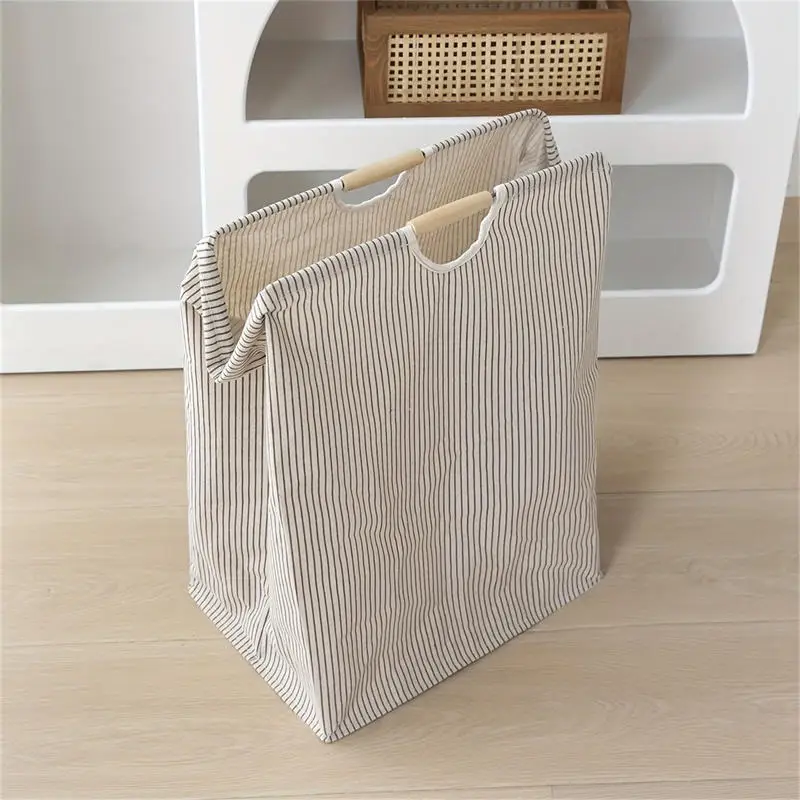 Large Capacity Laundry Storage Dirty Clothes Storage Basket with Handle Hamper Collapsible Laundry Basket Bathroom Accessories