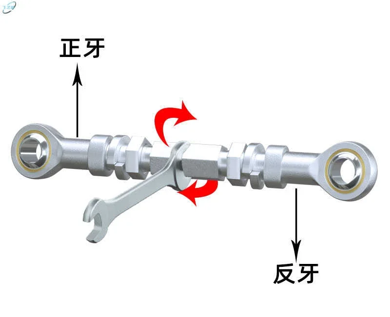 

tool partsFish Eye Bearing Double Head Adjustment SI22TK Positive and Negative Thread Screw Bolt Fine Tooth Rod