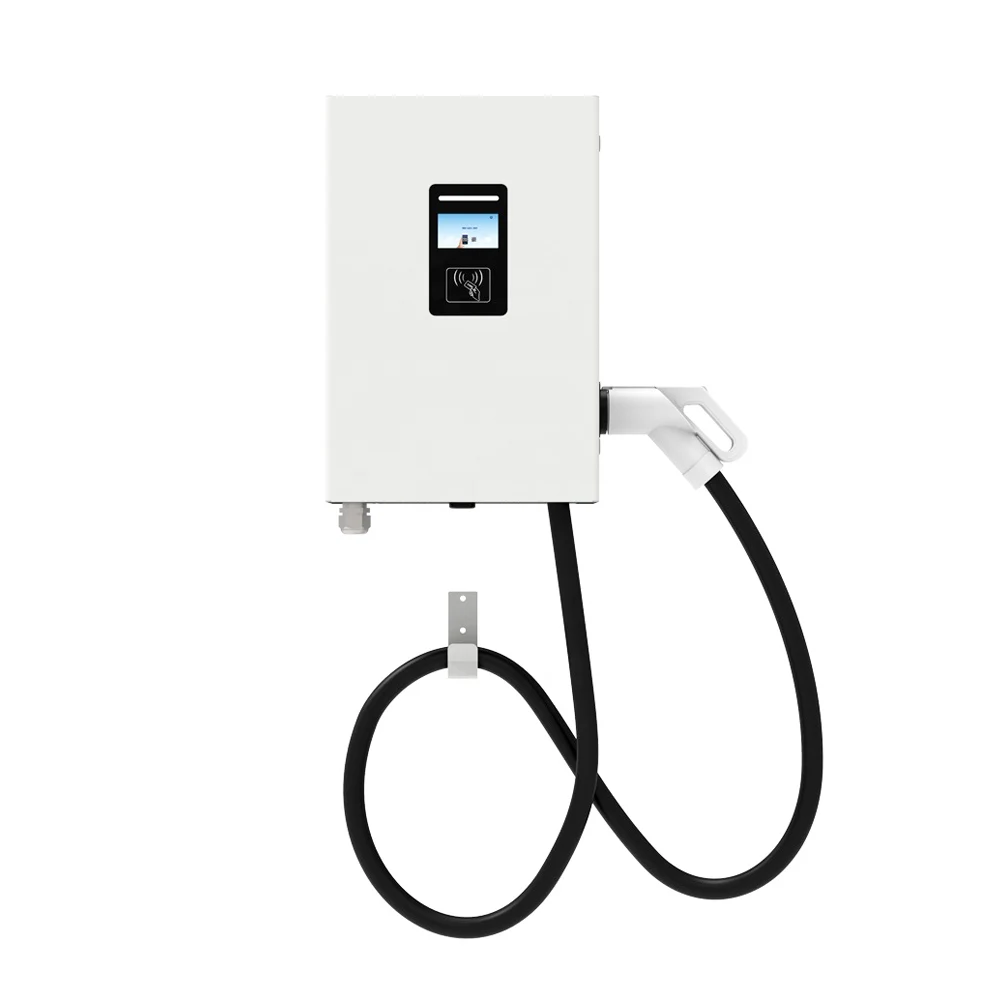 Ccs Type 2 Drie Fase 5 Draad Draagbare Auto Laadstation Muur Gemonteerde 20KW Dc Ev Charger