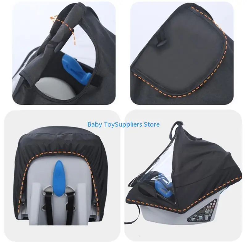 

R1WF Baby Car Rain Cover Universal Car Rain Waterproof Windproof Protect