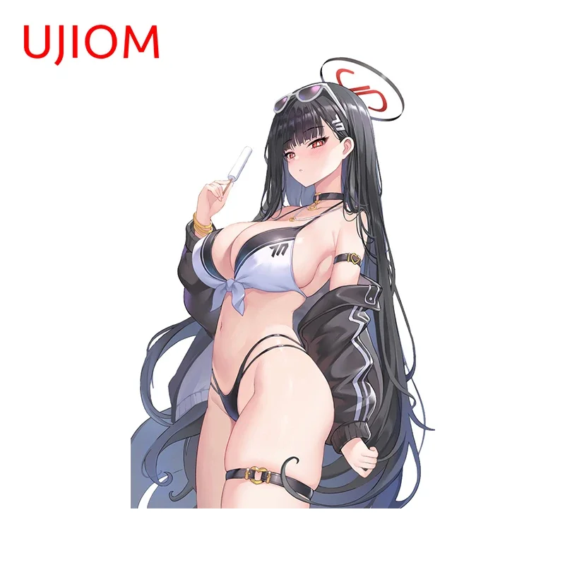 UJIOM Huge Breast Blue Archive Tsukatsuki Rio Alluring Wall Stickers Bathroom Decoration Decal Adult Game Room Murals Poster