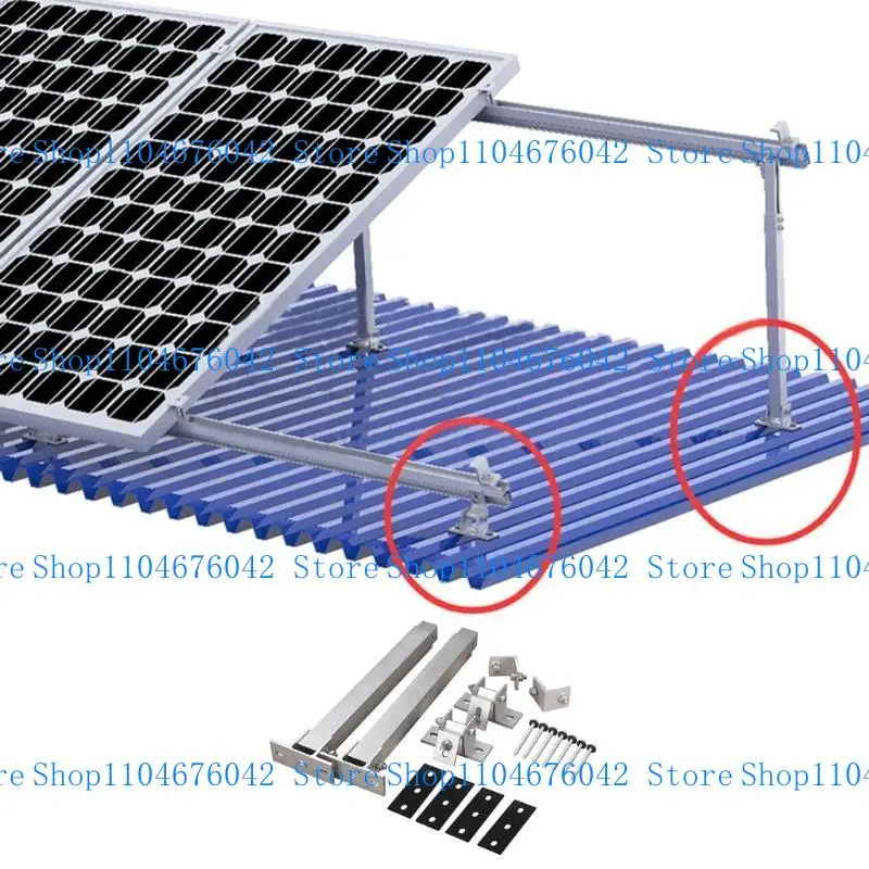 

Solar Panel Mounting Bracket Module Bracket PV Individually Mounting Adjustable Bracket Aluminum Assembly