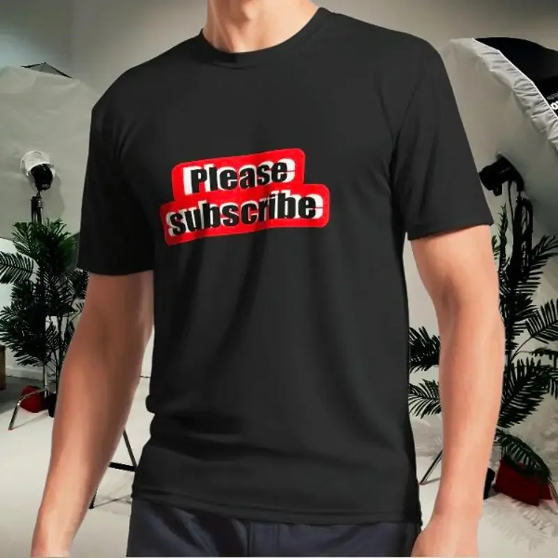 Please subscribe! Active T-Shirt Logo Men's T-Shirt Funny Size S to 5XL