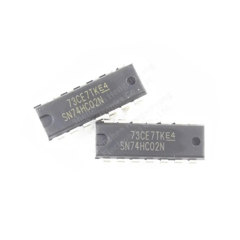 10PCS SN74HC02N DIP14 In-line 2 input terminal four or non gate logic chip