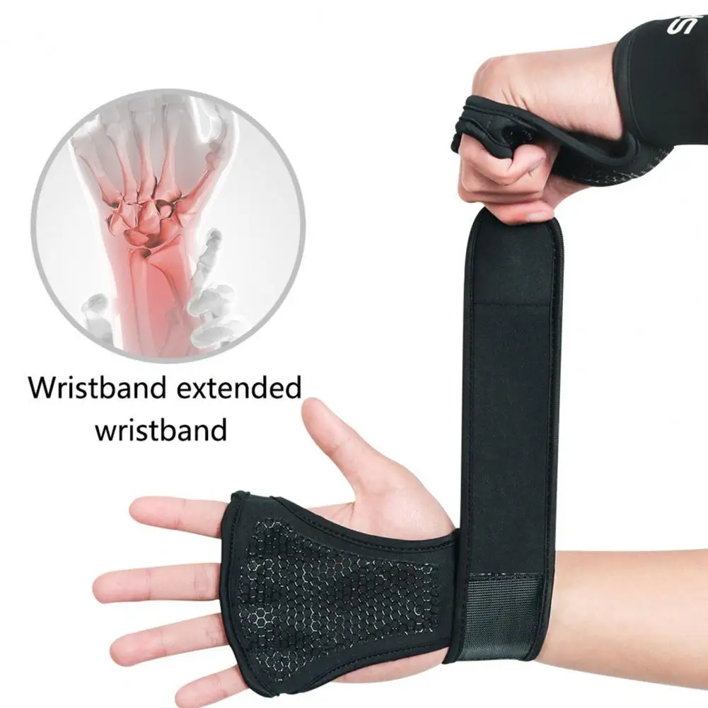 Gym Fitness Wrist Support Palm Sleeves Breathable Weight Lifting Workout Gloves With Built-in Wrist Wraps For Men And Women