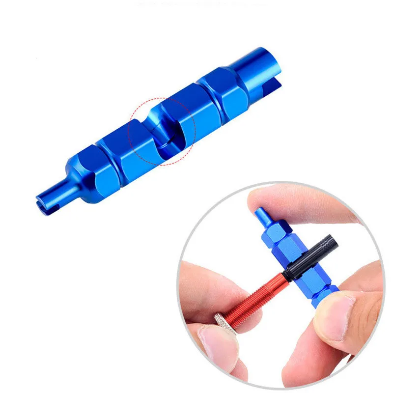 3-in-1 Bike Multifunctional Valve Core Remover Tool Wrench Spanner For Bicycle Schrader and Presta