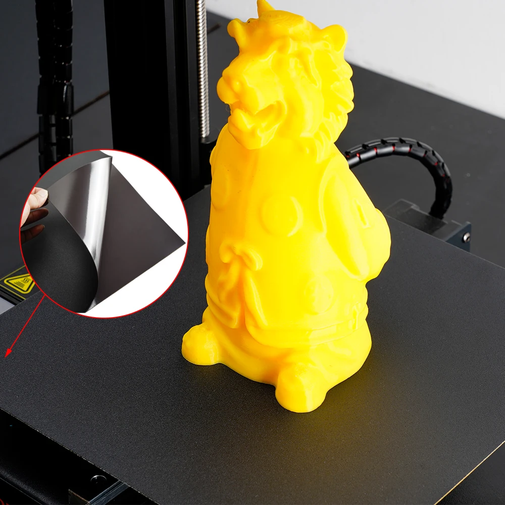 

New Magnetic Base wih 3M Adhesives Flexible magnetic plate for with Textured PEI Spring Steel Sheet 3D Printer parts