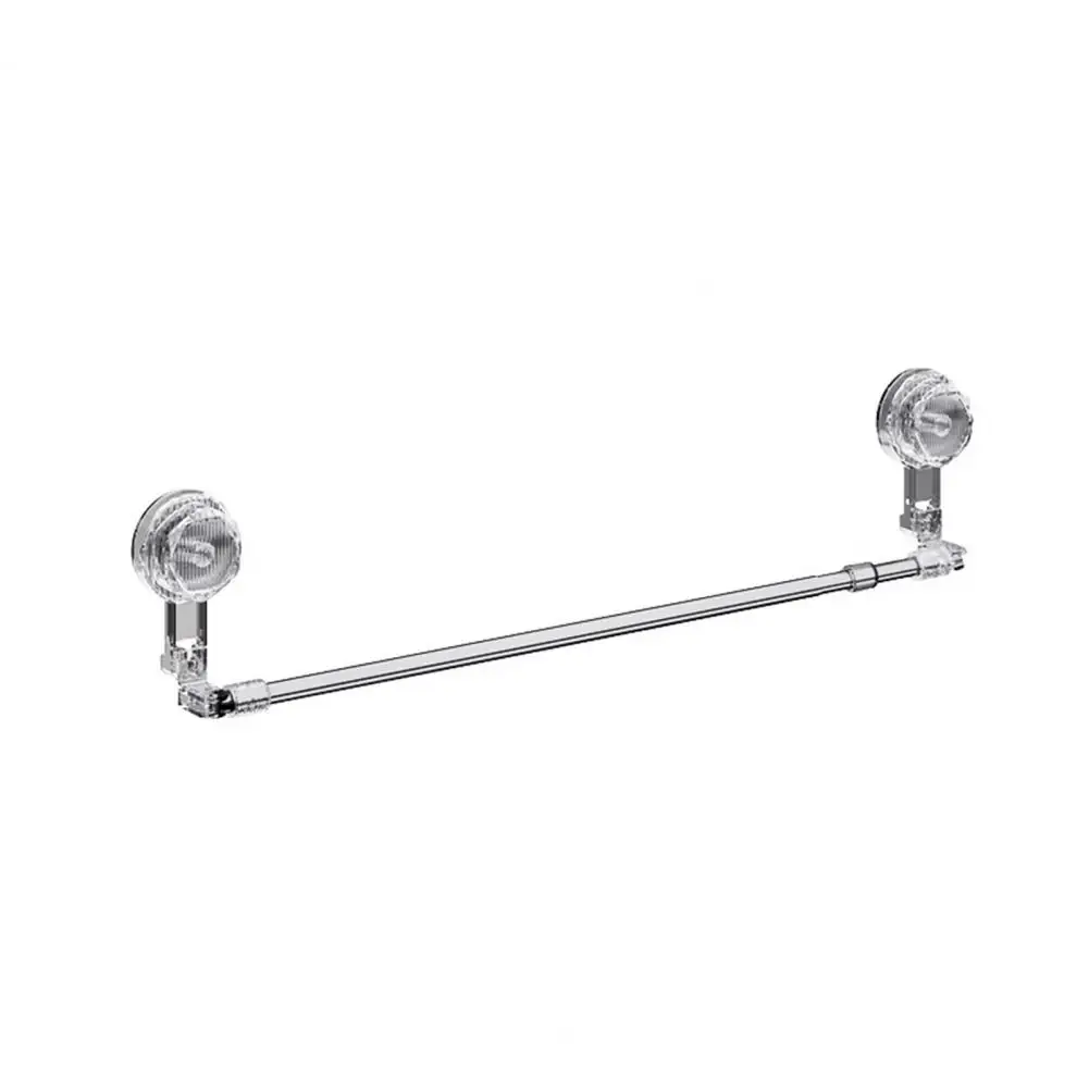 Space-saving Towel Rack Telescopic Towel Bar Adjustable Stainless Steel Towel Bar Extendable Wall Mount Holder Suction Cup