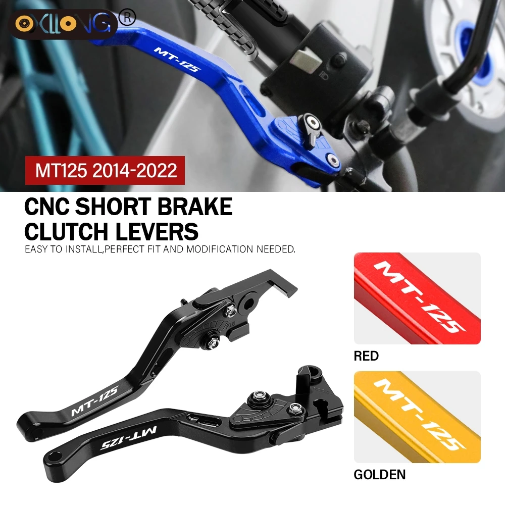 

CNC Motorcycle Short Brake Clutch Levers Accessories Parts For YAMAHA MT125 2014 2015 2016 2017 2018 2019 2020 2021 2022