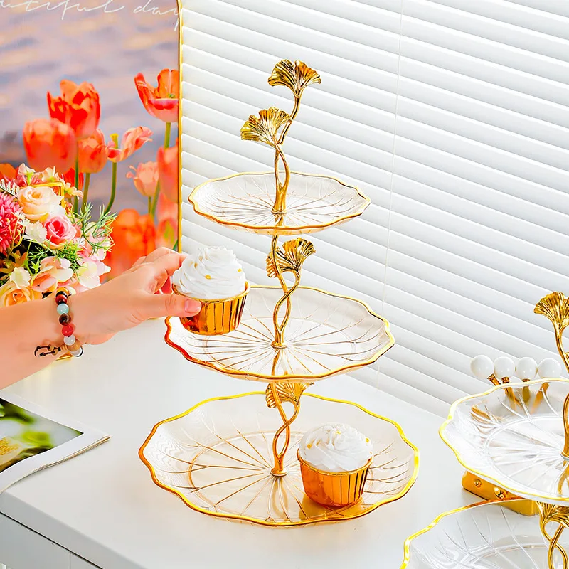 

Легкая роскошная многоуровневая тарелка конфет: для приема/домашней гостиной, журнальный столик, перерыва на чай/закуска/сервера фруктов