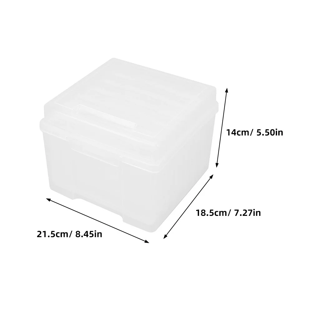 Photo Storage Case Portable Lightweight Containers for Pictures Postcards Jewelry Craft Small Items Organizer Photo Storage Box