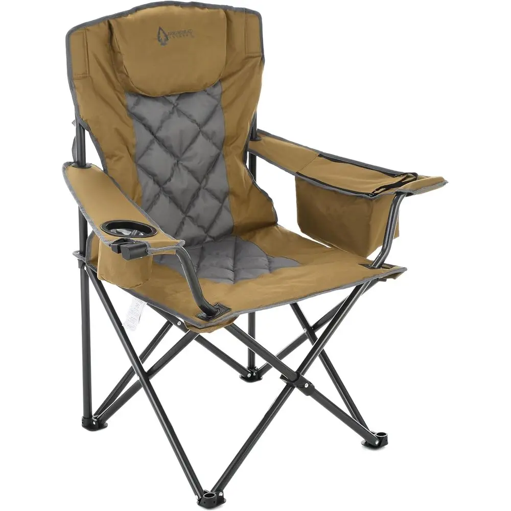 

Сверхпрочное кемпинговое кресло-квадроцикл на 550 фунтов с охладителем, подставкой для отдыха и двумя подстаканниками