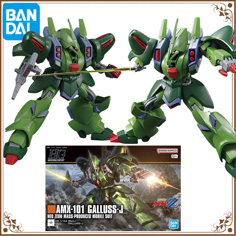 

Bandai Original GUNDAM HG Series AMX-101 GALlUSS-J NEO ZEON МОБИЛЬНЫЙ КОСТЮМ Аниме Фигурка Сборка Модель Игрушки