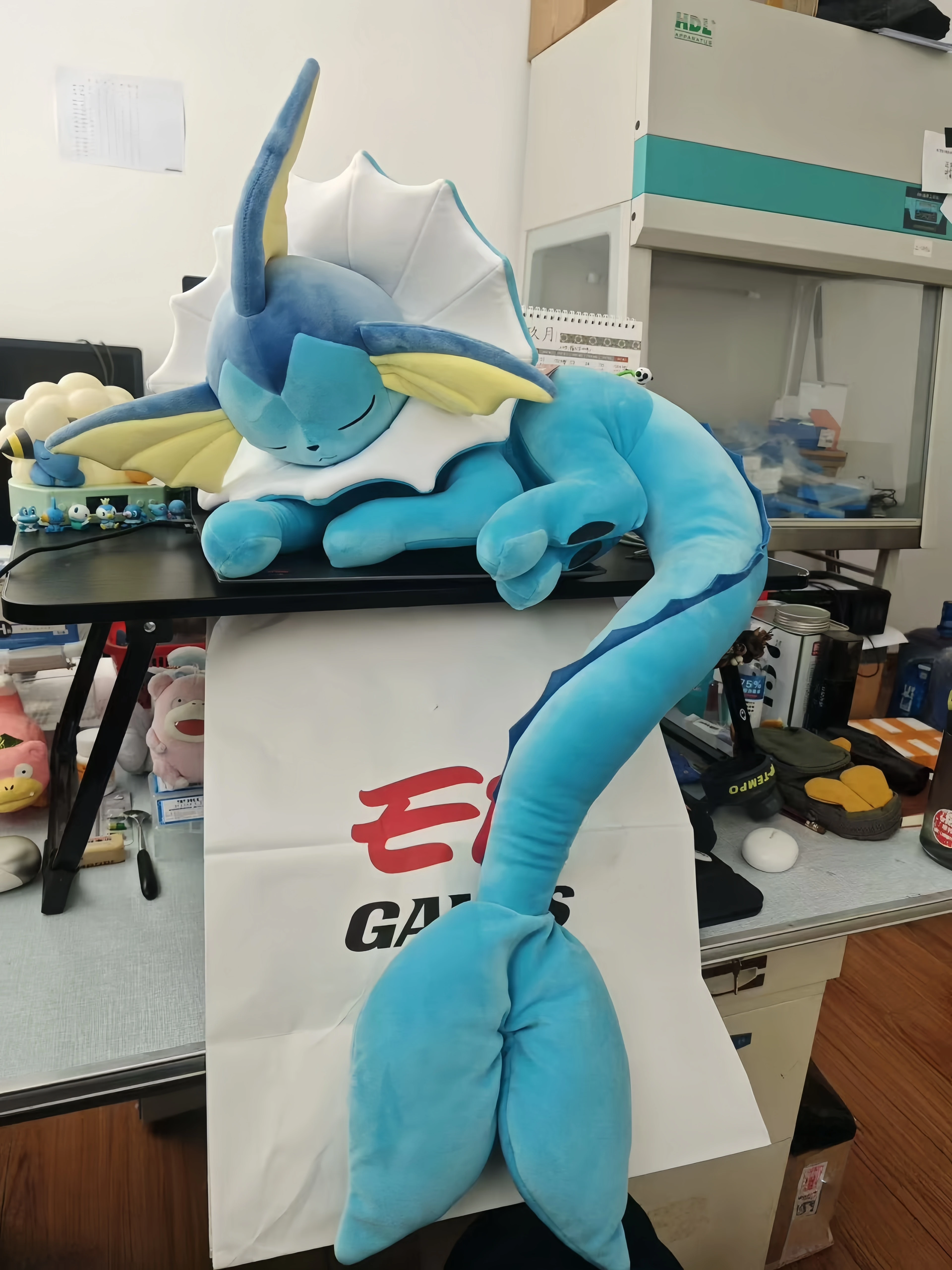 Niedliche schlafende Vaporeon Plüschtiere – Pokémon Elfen-Stoffpuppen: Leafeon, Glaceon, Sylveon, Sprigatito – Anime-Figur