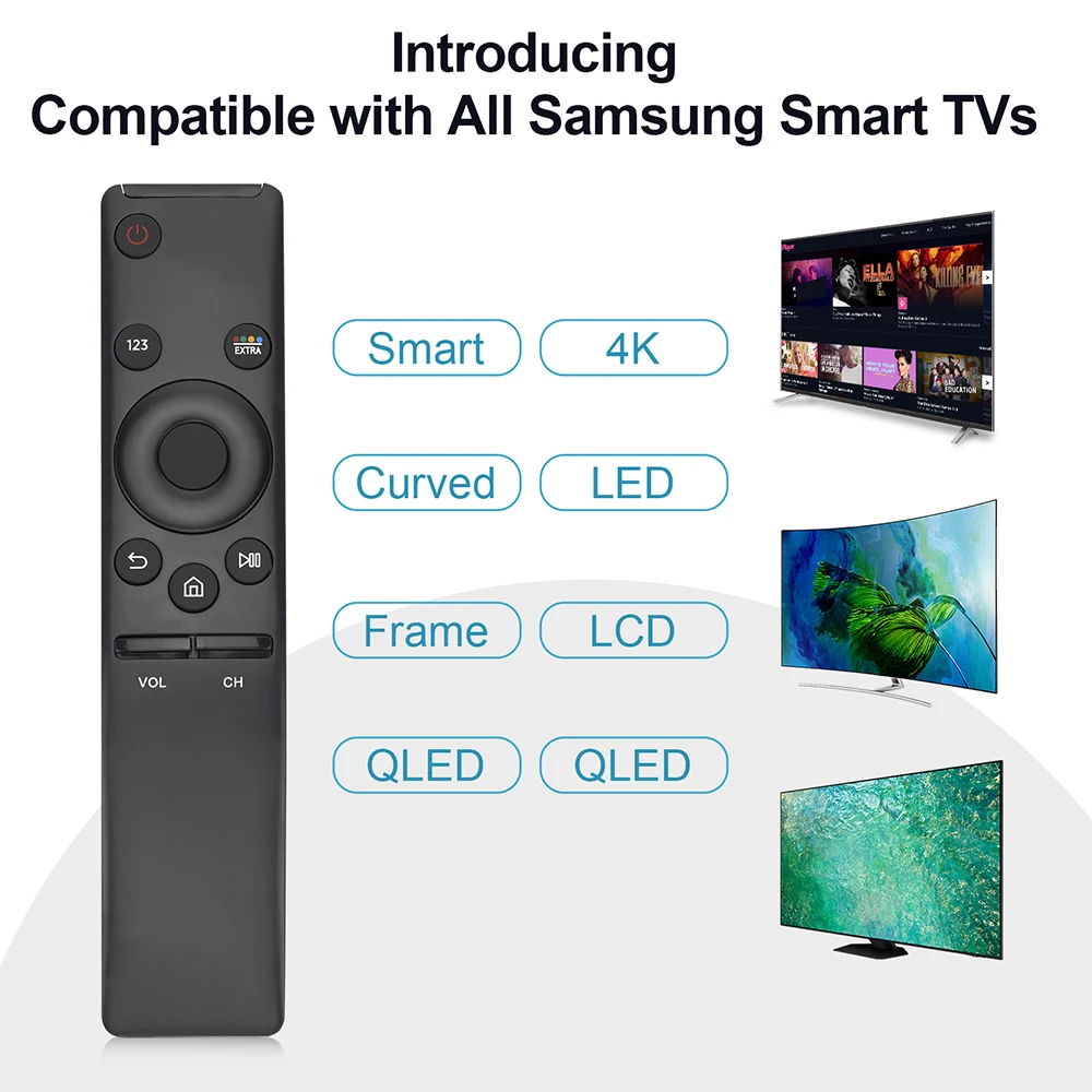 Durable And Portable Wireless Remote Controller For Samsung Smart TV BN59 01259B BN59 01259D C 1260E HD 4K LCD TV