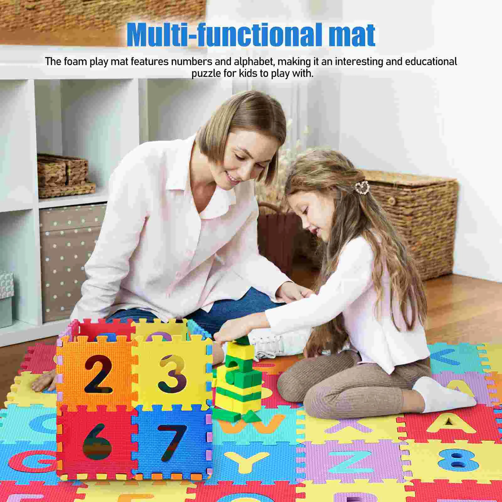 40 Pcs Puzzle Mat Foam Mattress Topper Tiles Play Soft Mats For Floor Baby Eva Kids Newborn