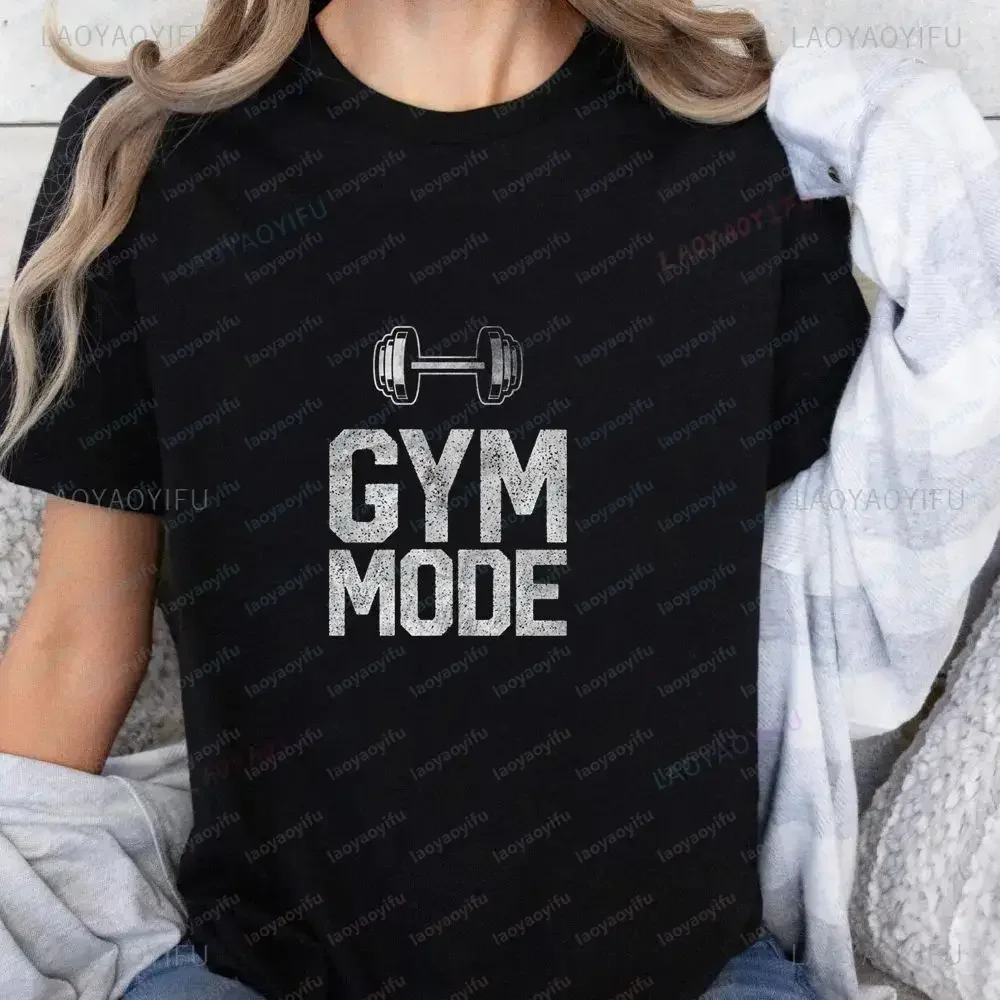 Fashion Retro GYM Fitness Room Summer Casual Trendy Multi-Purpose Short-Sleeved Men's and Women's Round-Neck T-Shirt