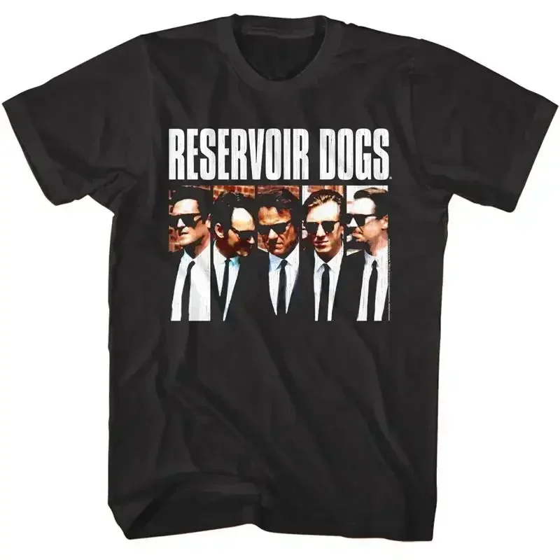 レザボア・ドッグス-キャストオブキャラクターズ-メンズ-tシャツ-スローモーション-タランティーノ-ギャング-ウォーキ