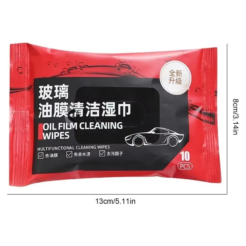 1-5packs Auto Glass Cleaning Oil Film Removing Wet Wipes Convenient Windscreen Oil Film Remover Car Glass Quickly Washing Tool - Image 6