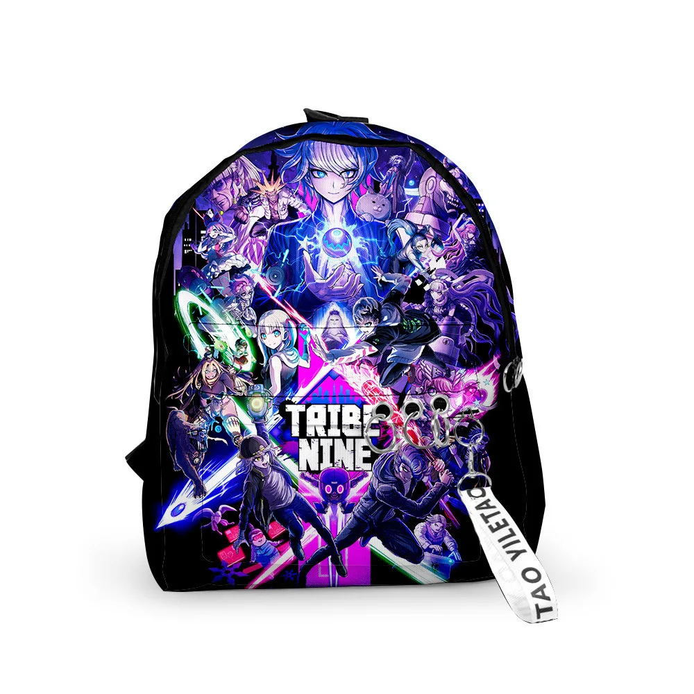 

Popular tribe nine Backpacks Boys/Girls pupil School Bags 3D Print Keychains Oxford Waterproof Cute Small Backpacks