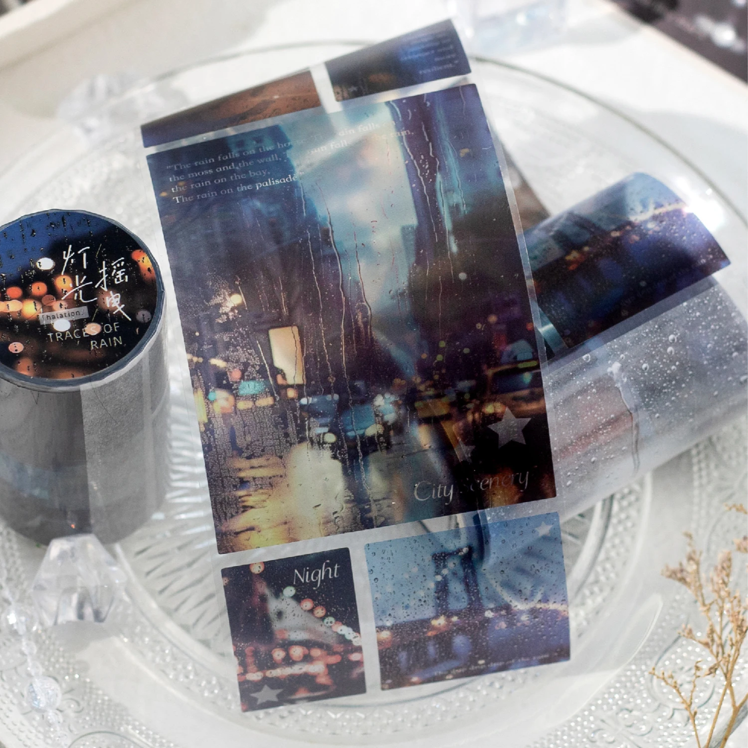 200cm/Roll，INS Landscaping Masking Washi Tape，DIY Scrapbooking Label Sticker，Collage Junk Journal，Aesthetic Stationery Stickers