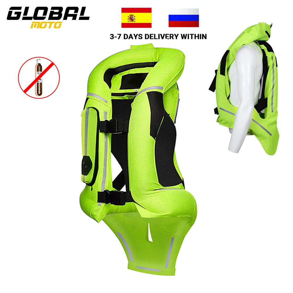 

New Motorbike Air-bag Vest Moto Racing Advanced Air Bag System Motocross Protective Riding Airbag Jacket Reflective Safety Vest