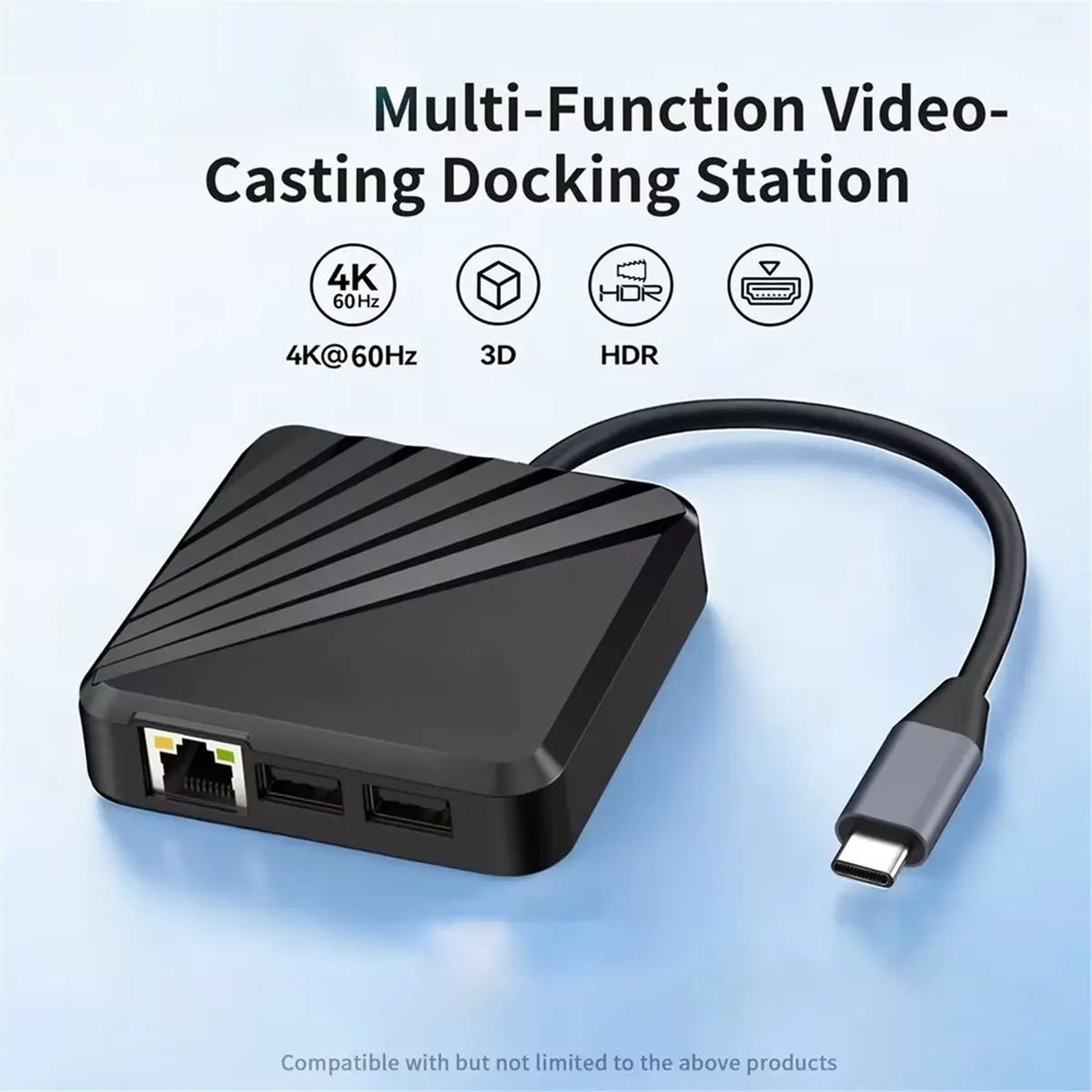 

Многофункциональная видеодок-станция Type-C для Switch 2, 4K60HZ, аксессуары для игровых консолей