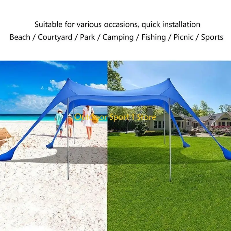 A0KA 2Pcs Outdoor Camping Poles Replacement Brackets Folding Beach Tent Poles