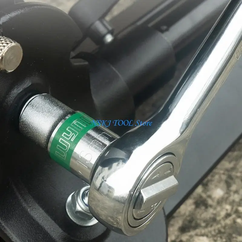 

L8RC 1PC Hexs Short Sockett Head Set inches Drive Antirust Ratchets Wrenches Sockett 8-30mm 6 Point Sockett for Car Repair