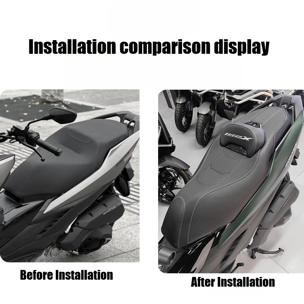 For ZONTES 150X 125X 150 X 125 X 2025 2026 Motorcycle Seat Cushion Waist Cushion Modified Waterproof Passenger Seat Cushion
