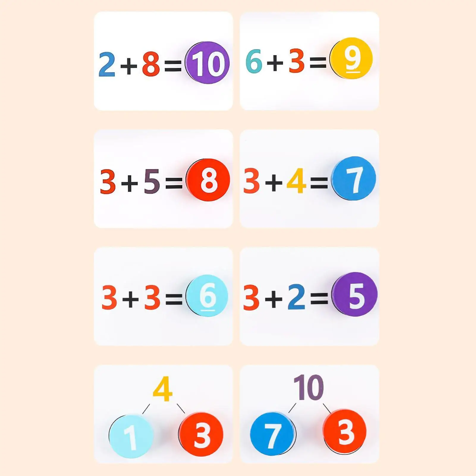 수학 장난감 대화형 학습 교육 유아 추가 카드 유치원 홈 스쿨 교실 소년 소녀를위한 수학 게임