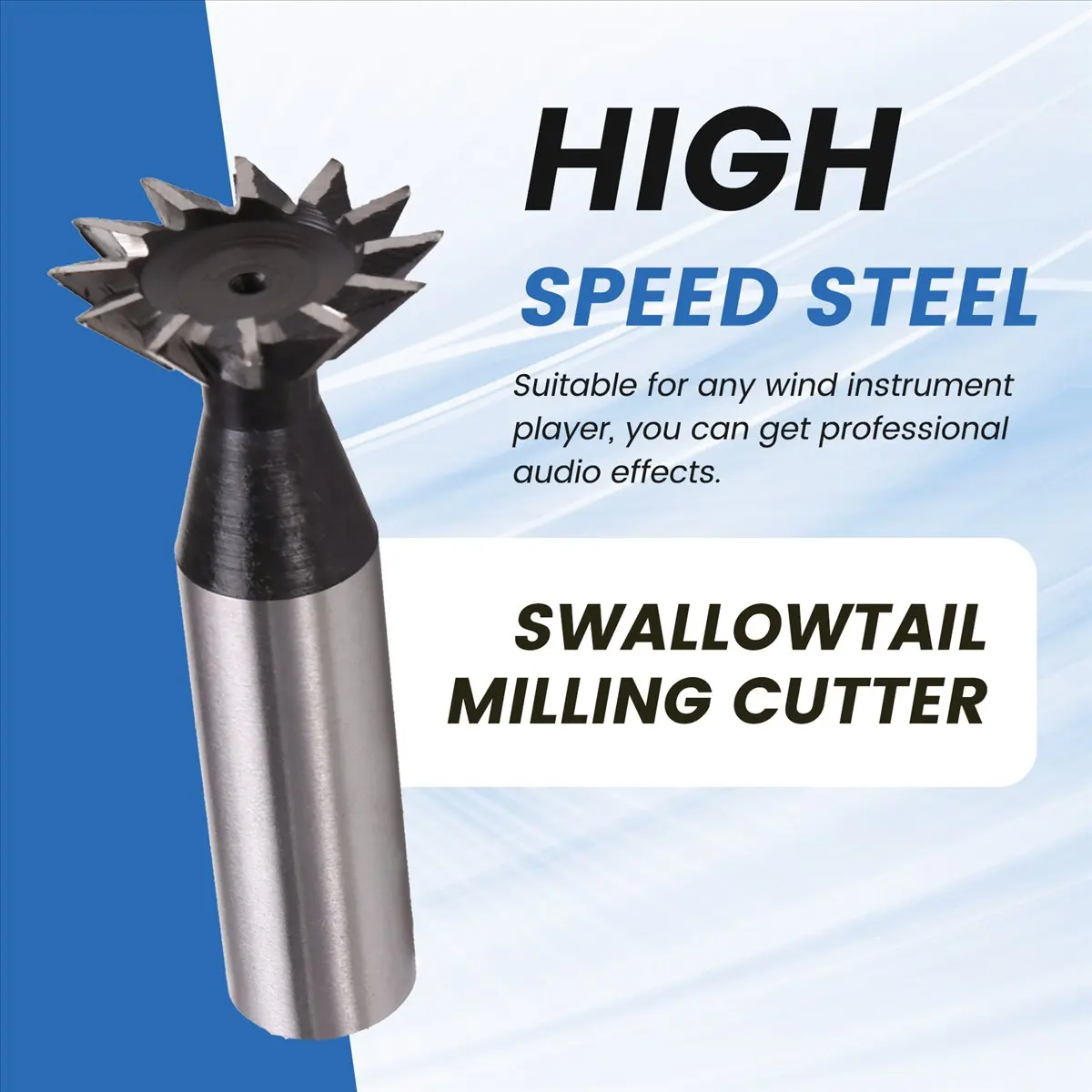 ABFW HSS Dovetail Cutter 12 Edges 32 X 45° Degrees CNC Router Bit HSS Dovetail Milling Cutter End Mill 16mm Straight Shank