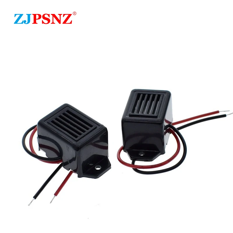 3V 6V 9V 12V 24V 75dB Siren Beeper Buzzer Sound Warning Alarm Adapter Cable Slim Invisible Car Truck Vehicle Reversing Reminders