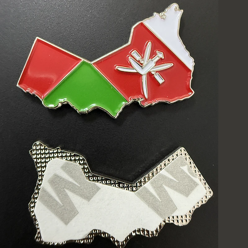 Oman Mobile Phone 3M Sticker Badge Metal Pin Broooches Pins