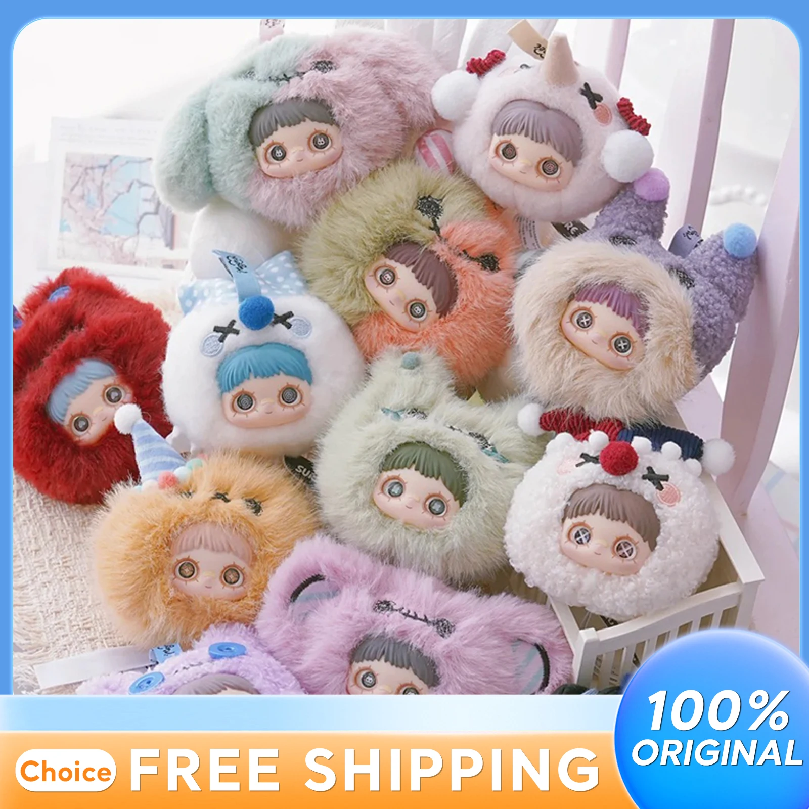 

Maymei Crazy Circus Series Vinyl Plush Blind Box Kawaii Anime Doll Surprise Mystery Bag with Keychains Pendant Toy Accessory
