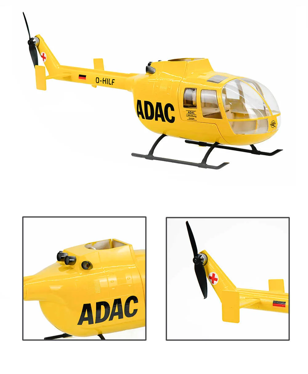 FLY WING Class 470 BO-105 RC Helicopter Spare Parts Canopy For Bell-206 UH-1 RC Helicopter