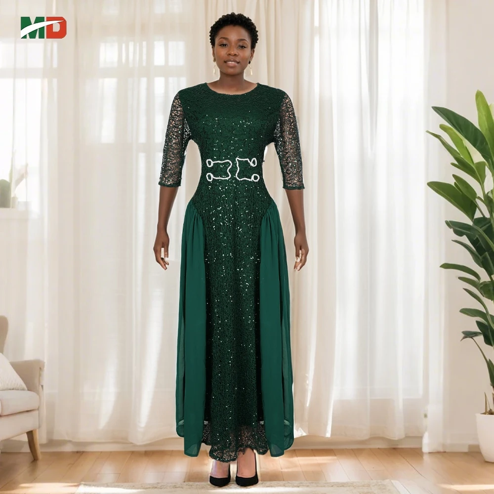 MD الأفريقية تركيا حجم كبير فساتين النساء موضة Dashiki أنقرة بوبو رداء فام Musulmane سيدة أفريقيا ملابس حفلات الزفاف