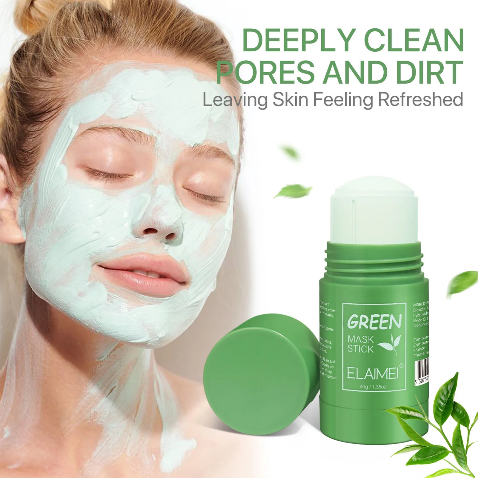 Blackhead Removal Green Mask Anti-Allergic And Safe Mask for Wedding Dating Skin Care